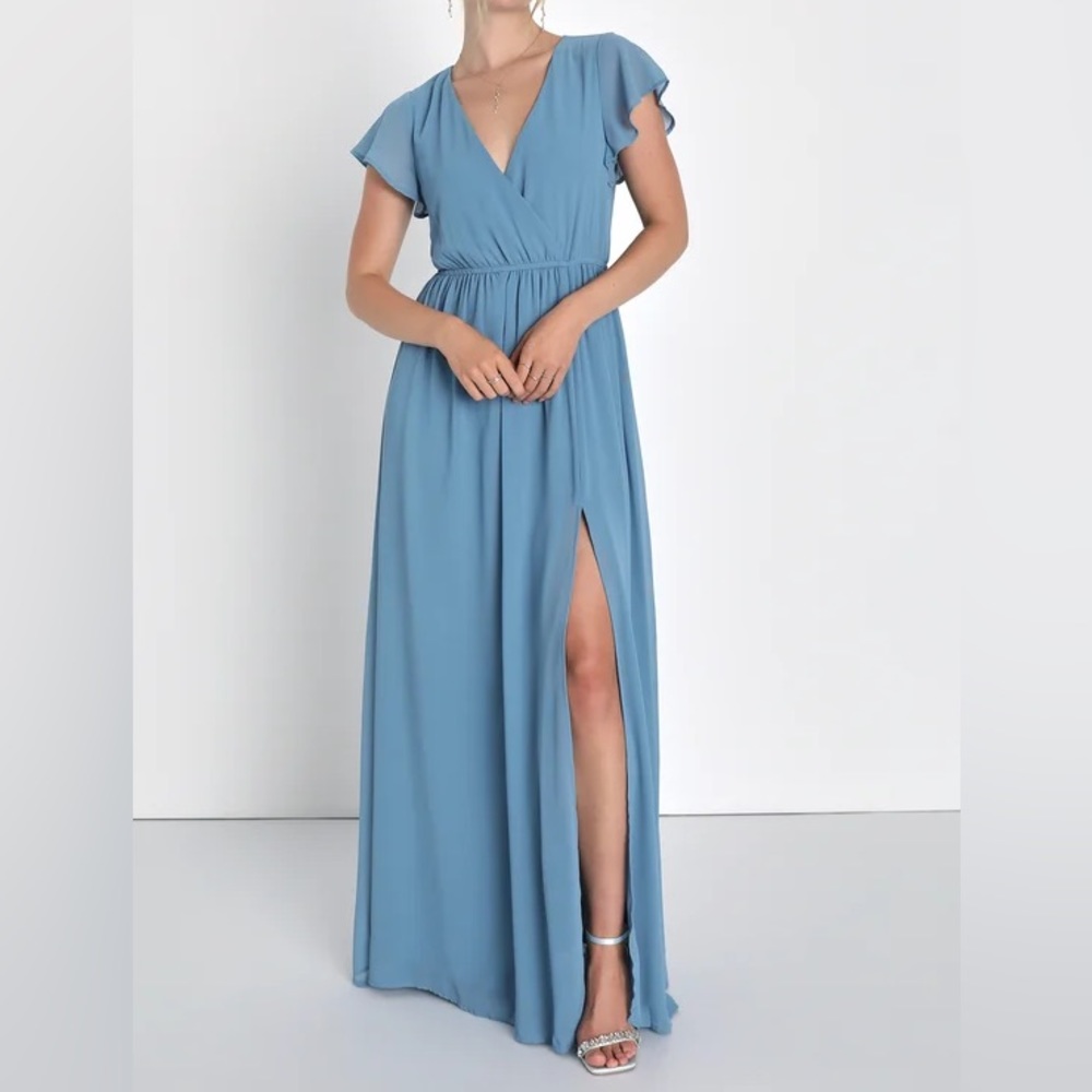 Light blue long dress